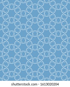 Seamless geometric line pattern in arabian style. Repeating linear texture for wallpaper, packaging, banner, invitation, business card, fabric print.Monochrome graphic background, lace pattern