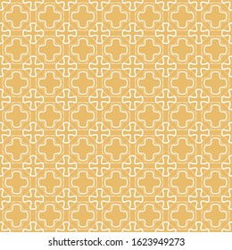 Seamless geometric line pattern in arabian style. Repeating linear texture for wallpaper, packaging, banner, invitation, business card, fabric print.Monochrome graphic background, lace pattern