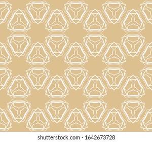 Seamless geometric line pattern in arabian style. Repeating linear texture for wallpaper, packaging, banner, invitation, business card, fabric print.Monochrome graphic background, lace pattern