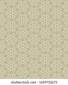 Seamless geometric line pattern in arabian style. Repeating linear texture for wallpaper, packaging, banner, invitation, business card, fabric print.Monochrome graphic background, lace pattern