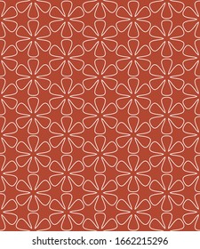 Seamless geometric line pattern in arabian style. Repeating linear texture for wallpaper, packaging, banner, invitation, business card, fabric print.Monochrome graphic background, lace pattern