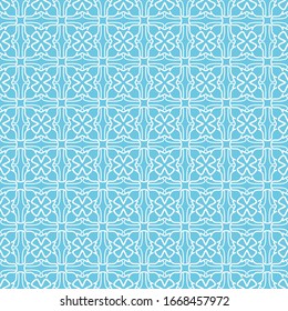 Seamless geometric line pattern in arabian style. Repeating linear texture for wallpaper, packaging, banner, invitation, business card, fabric print.Monochrome graphic background, lace pattern