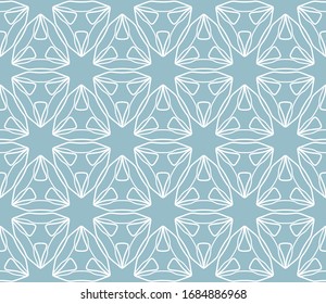 Seamless geometric line pattern in arabian style. Repeating linear texture for wallpaper, packaging, banner, invitation, business card, fabric print.Monochrome graphic background, lace pattern