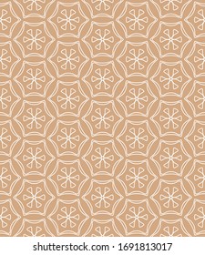 Seamless geometric line pattern in arabian style. Repeating linear texture for wallpaper, packaging, banner, invitation, business card, fabric print.Monochrome graphic background, lace pattern