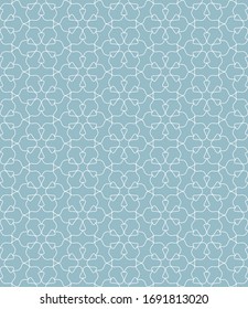 Seamless geometric line pattern in arabian style. Repeating linear texture for wallpaper, packaging, banner, invitation, business card, fabric print.Monochrome graphic background, lace pattern