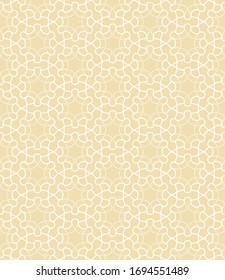 Patrón de líneas geométricas sin problemas en estilo árabe. Textura lineal repetitiva para papel pintado, embalaje, banner, invitación, tarjeta de visita, impresión de tela.Fondo gráfico monocromo, patrón de encaje