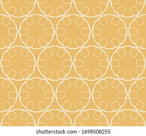 Seamless geometric line pattern in arabian style. Repeating linear texture for wallpaper, packaging, banner, invitation, business card, fabric print.Monochrome graphic background, lace pattern