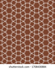 Seamless geometric line pattern in arabian style. Repeating linear texture for wallpaper, packaging, banner, invitation, business card, fabric print.Monochrome graphic background, lace pattern