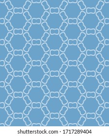 Patrón de líneas geométricas sin problemas en estilo árabe. Textura lineal repetitiva para papel pintado, embalaje, banner, invitación, tarjeta de visita, impresión de tela.Fondo gráfico monocromo, patrón de encaje