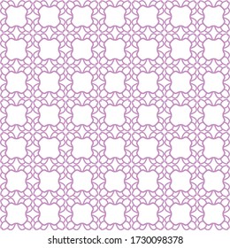 Patrón de línea geométrica sin foco al estilo árabe. Textura lineal repetitiva para papel pintado, embalaje, banner, invitación, tarjeta de visita, impresión de tela.Fondo gráfico monocromo, patrón de encaje