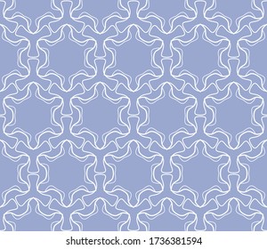 Seamless geometric line pattern in arabian style. Repeating linear texture Monochrome graphic background, lace pattern