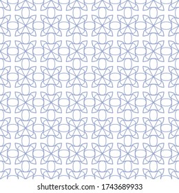 Seamless geometric line pattern in arabian style. Repeating linear texture for wallpaper, packaging, banner, invitation, business card, fabric print.Monochrome graphic background, lace pattern