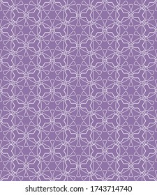 Nahtlose geometrische Linienmuster im arabischen Stil. Wiederholte lineare Textur für Wallpaper, Verpackung, Banner, Einladung, Visitenkarte, Stoffdruck.Monochrome grafische Hintergrundbilder, Spitzentechnologie