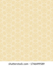 Seamless geometric line pattern in arabian style. Repeating linear texture for wallpaper, packaging, banner, invitation, business card, fabric print.Monochrome graphic background, lace pattern