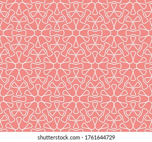 Seamless geometric line pattern in arabian style. Repeating linear texture for wallpaper, packaging, banner, invitation, business card, fabric print.Monochrome graphic background, lace pattern