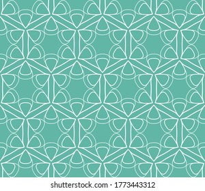 Seamless geometric line pattern in arabian style. Repeating linear texture for wallpaper, packaging, banner, invitation, business card, fabric print.Monochrome graphic background, lace pattern