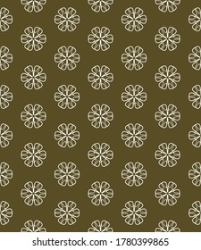Nahtlose geometrische Linienmuster im arabischen Stil. Wiederholte lineare Textur für Bildschirmhintergründe, Verpackungen, Banner, Einladung, Visitenkarte, Stoffdruck.einfarbiger grafischer Hintergrund, Spitzenmuster
