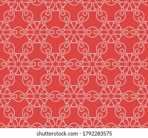 Seamless geometric line pattern in arabian style. Repeating linear texture for wallpaper, packaging, banner, invitation, business card, fabric print.Monochrome graphic background, lace pattern