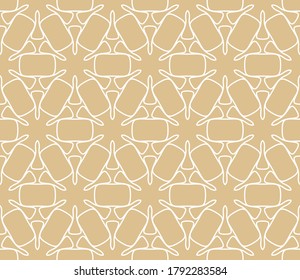 Nahtlose geometrische Linienmuster im arabischen Stil. Wiederholte lineare Textur für Bildschirmhintergründe, Verpackungen, Banner, Einladung, Visitenkarte, Stoffdruck.einfarbiger grafischer Hintergrund, Spitzenmuster