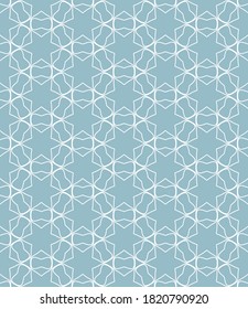 Patrón de línea geométrica sin foco al estilo árabe. Textura lineal repetitiva para papel pintado, embalaje, banner, invitación, tarjeta de visita, impresión de tela.Fondo gráfico monocromo, patrón de encaje