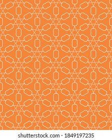 Patrón de línea geométrica sin foco al estilo árabe. Textura lineal repetitiva para papel pintado, embalaje, banner, invitación, tarjeta de visita, impresión de tela.Fondo gráfico monocromo, patrón de encaje