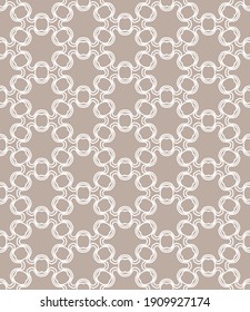 Seamless geometric line pattern in arabian style. Repeating linear texture for wallpaper, packaging, banner, invitation, business card, fabric print.Monochrome graphic background, lace pattern