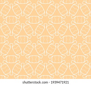 Patrón de línea geométrica sin foco al estilo árabe. Textura lineal repetitiva para papel pintado, embalaje, banner, invitación, tarjeta de visita, impresión de tela.Fondo gráfico monocromo, patrón de encaje