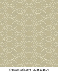 Nahtlose geometrische Linienmuster im arabischen Stil. Wiederholte lineare Textur für Bildschirmhintergründe, Verpackungen, Banner, Einladung, Visitenkarte, Stoffdruck.einfarbiger grafischer Hintergrund, Spitzenmuster