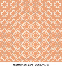 Seamless geometric line pattern in arabian style. Repeating linear texture for wallpaper, packaging, banner, invitation, business card, fabric print.Monochrome graphic background, lace pattern