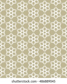 Seamless geometric line pattern in arabian style, ethnic ornament. Endless hexagonal texture for wallpaper, banners, invitation cards. Monochrome graphic lace background