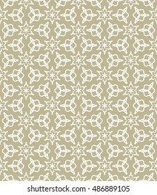 Seamless geometric line pattern in arabian style, ethnic ornament. Endless hexagonal texture for wallpaper, banners, invitation cards. Monochrome graphic lace background