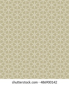Seamless geometric line pattern in arabian style, ethnic ornament. Endless hexagonal texture for wallpaper, banners, invitation cards. Monochrome graphic lace background
