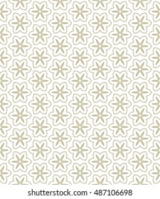 Seamless geometric line pattern in arabian style, ethnic ornament. Endless hexagonal texture for wallpaper, banners, invitation cards. Monochrome graphic lace background