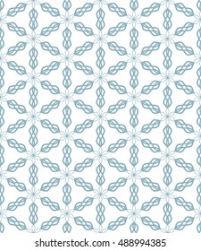 Seamless geometric line pattern in arabian style, ethnic ornament. Endless hexagonal texture for wallpaper, banners, invitation cards. Monochrome graphic lace background