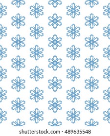 Seamless geometric line pattern in arabian style, ethnic ornament. Endless hexagonal texture for wallpaper, banners, invitation cards. Blue and white, monochrome graphic lace background
