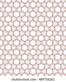 Seamless geometric line pattern in arabian style, ethnic ornament. Endless hexagonal texture for wallpaper, banners, invitation cards. Brown and white monochrome graphic lace background