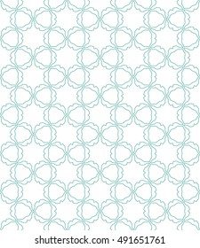 Seamless geometric line pattern in arabian style, ethnic ornament. Endless hexagonal texture for wallpaper, banners, invitation cards. Monochrome green graphic lace background