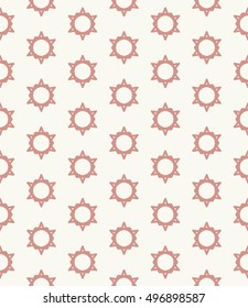 Seamless geometric line pattern in arabian style, ethnic ornament. Endless hexagonal texture for wallpaper, banners, invitation cards. Graphic lace background, pink color