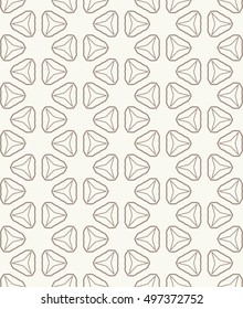 Seamless geometric line pattern in arabian style, ethnic ornament. Endless hexagonal texture for wallpaper, banners, invitation cards. Monochrome graphic lace background
