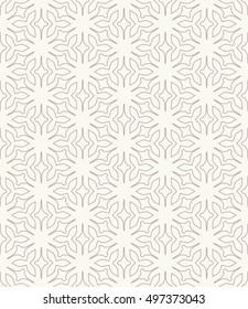 Seamless geometric line pattern in arabian style, ethnic ornament. Endless hexagonal texture for wallpaper, banners, invitation cards. Monochrome graphic lace background