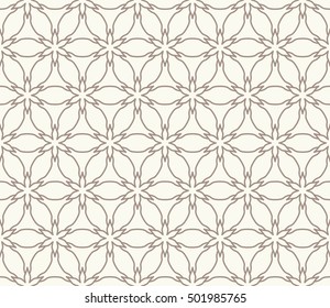 Seamless geometric line pattern in arabian style, ethnic ornament. Endless hexagonal texture for wallpaper, banners, invitation cards. Monochrome graphic lace background