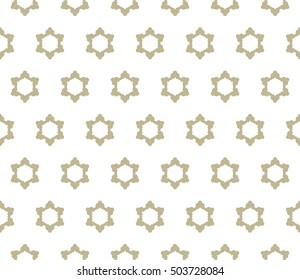 Seamless geometric line pattern in arabian style, ethnic ornament. Endless hexagonal texture for wallpaper, banners, invitation cards. Brown and white graphic lace background