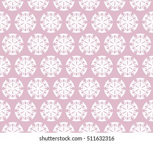 Seamless geometric line pattern in arabian style, ethnic ornament. Endless hexagonal texture for wallpaper, banners, invitation cards. Purple and white graphic lace background