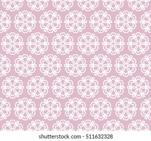 Seamless geometric line pattern in arabian style, ethnic ornament. Endless hexagonal texture for wallpaper, banners, invitation cards. Purple and white graphic lace background