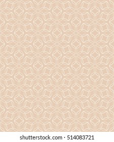 Seamless geometric line pattern in arabian style, ethnic ornament. Endless hexagonal texture for wallpaper, banners, invitation cards, graphic lace background