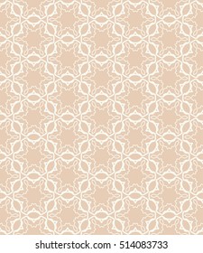 Seamless geometric line pattern in arabian style, ethnic ornament. Endless hexagonal texture for wallpaper, banners, invitation cards, graphic lace background