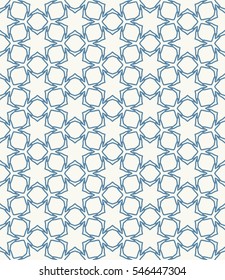 Seamless geometric line pattern in arabian style, ethnic ornament. Endless hexagonal texture for wallpaper, banners, invitations, business cards. Monochrome lace background