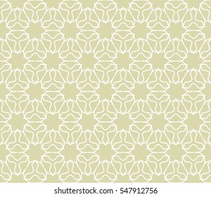 Seamless geometric line pattern in arabian style, ethnic ornament. Endless hexagonal texture for wallpaper, banners, invitations, business cards. Colorful lace background