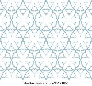 Seamless geometric line pattern in arabian style. Repeating linear texture for wallpaper, packaging, banners, invitations, business cards, fabric print. Monochrome graphic background, lace pattern