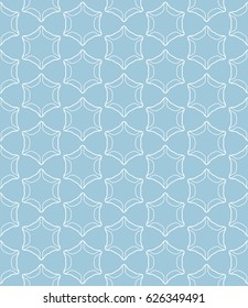 Seamless geometric line pattern in arabian style. 